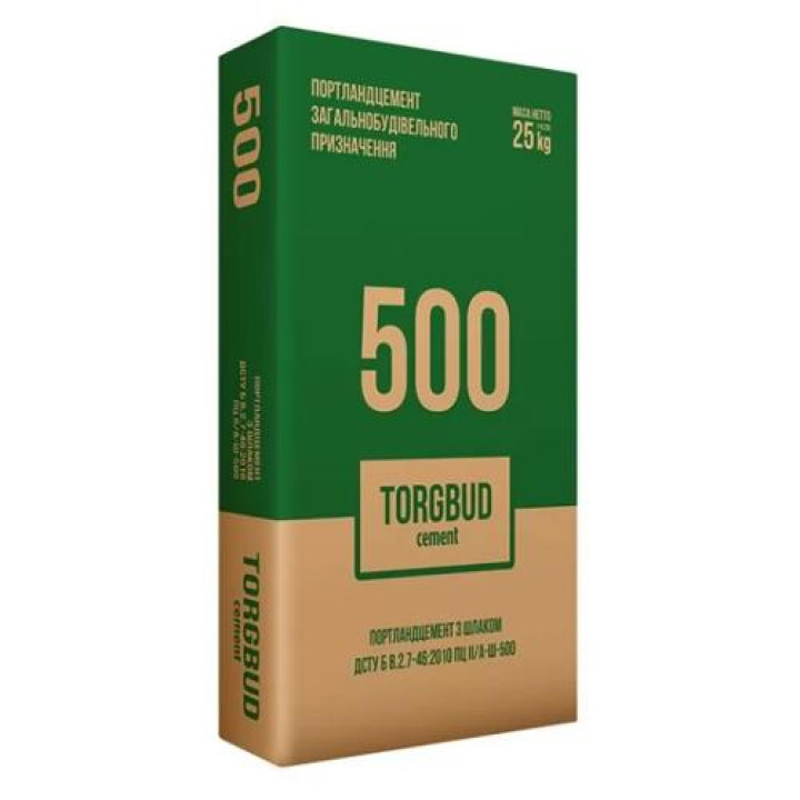 Цемент Полімін ТОРГБУД М-500 /ПЦ II/A-Ш-500 (25кг) 