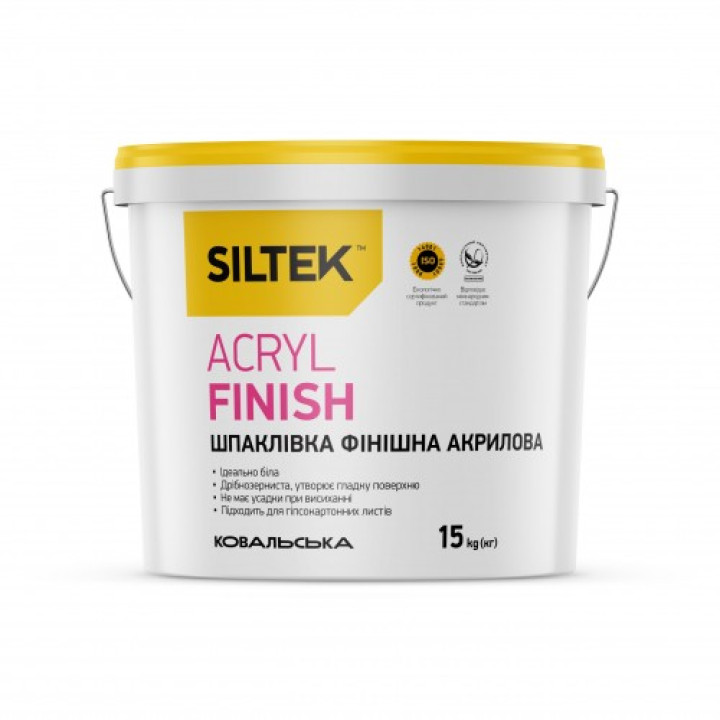 Шпаклевка финишная акриловая SILTEK ACRYL FINISH (15 кг)