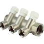 Коллектор вентильный под евроконус FADO 1" x3/4" x3 KVE13
