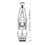 Арматура для бачка Aquanova 4803