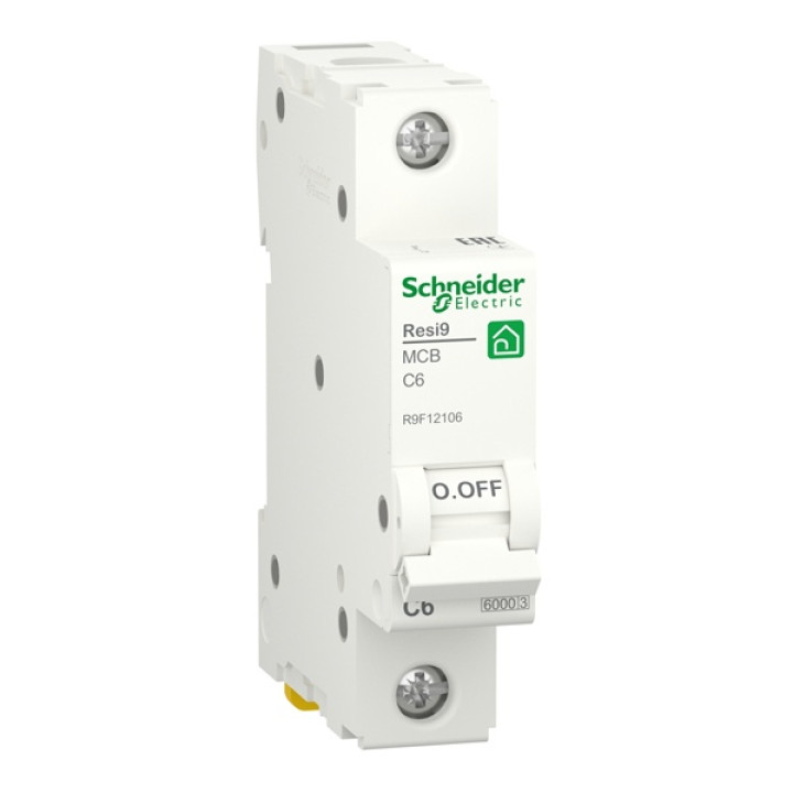 Выключатель автоматический Schneider 1П 6А RESI9I9
