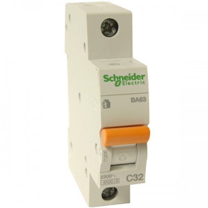 Выключатель автоматический Schneider 1П 50А ДОМОВОЙ