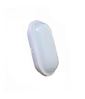 Светильник настенный. RIGHT HAUSEN овал 15W 6000K IP65  белый HN-224010