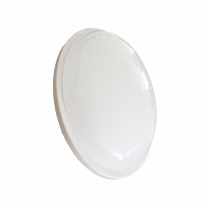 Светильник настенный. RIGHT HAUSEN круг 15W 6000K IP65  белый HN-223010