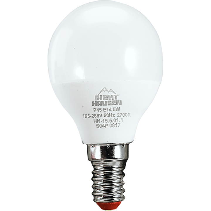 Лампа LED Right hausen Шар 5W Е14 4000К 155010