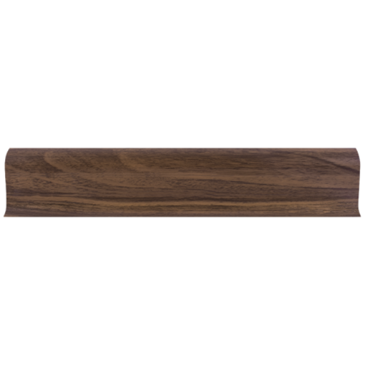 Пластиковый плинтус LINE PLAST L017  (Орех темный) (2.5 м)