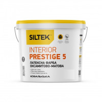 Краска бархатно-матовая SILTEK Interior Prestige 5 латекс  база А (4,5л) белая