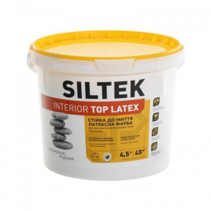 Краска латексная SILTEK Interior Top Latex база С (4.5л)