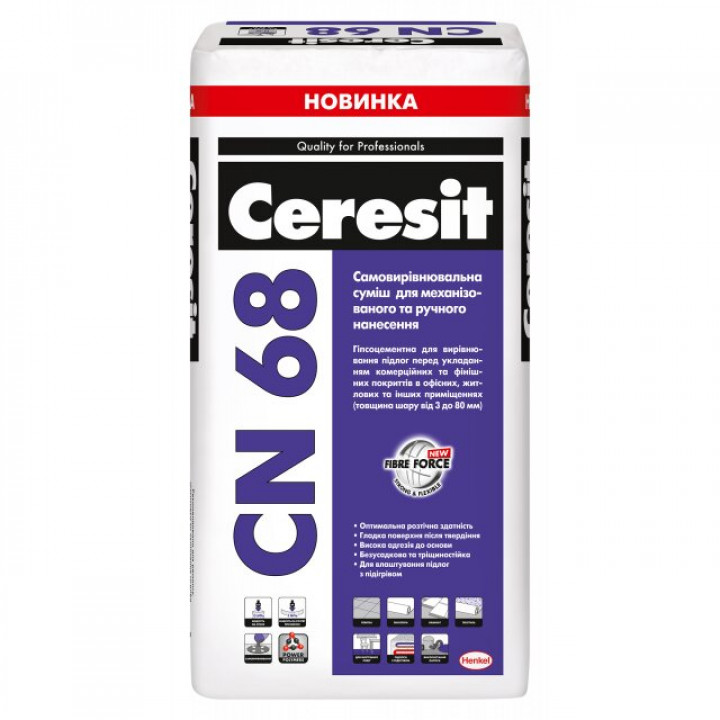 CERESIT CN-68 Самовыравнивающая смесь (3-80мм) 25кг