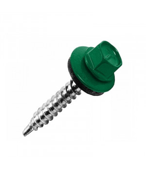 Саморез кровельный 4,8*35 RAL 6005 (зеленый/100шт)