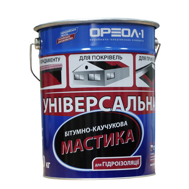Мастика битумно-резиновая ОРЕОЛ-1 (10кг)