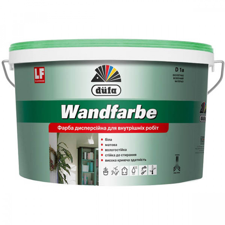 Фарба дисперсійна матова DUFA D1а Wandfarbe (14кг)