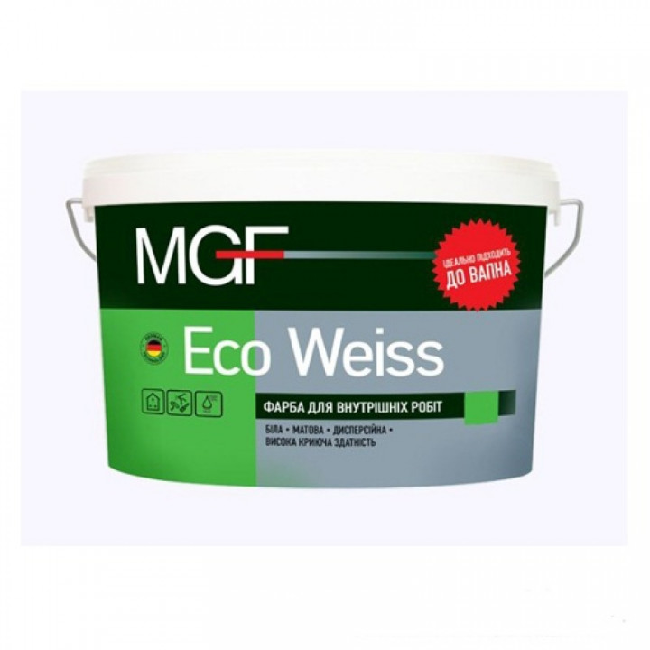 Фарба акрилова матова MGF ECO WEISS М1 (14кг.)
