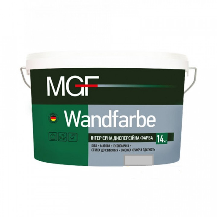 Краска дисперсионная матовая MGF Wandfarbe М1a (7кг)