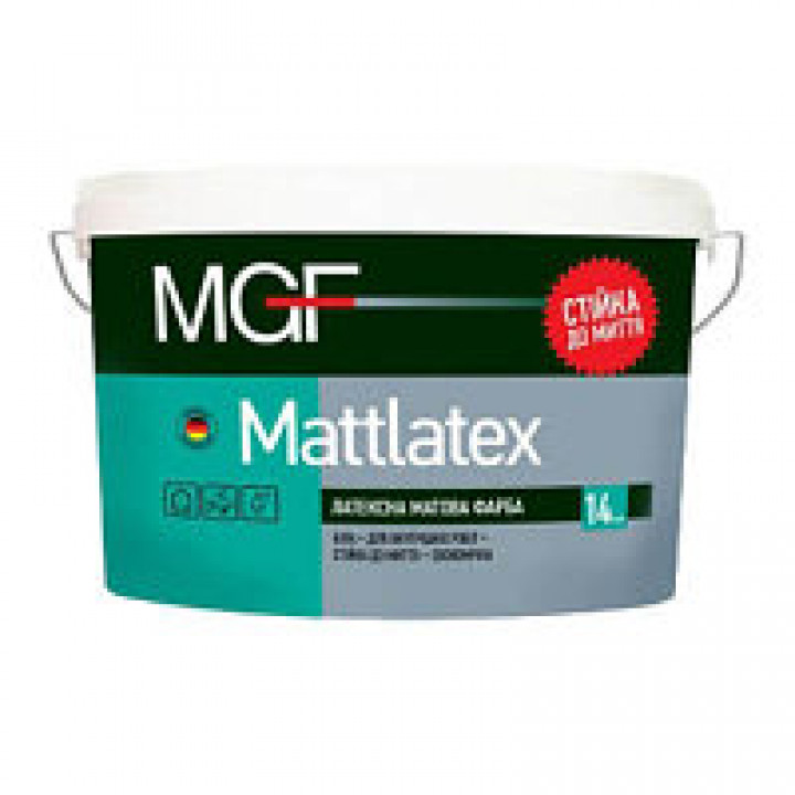 Фарба латексна матова MGF Mattlatex М-100 (14кг)