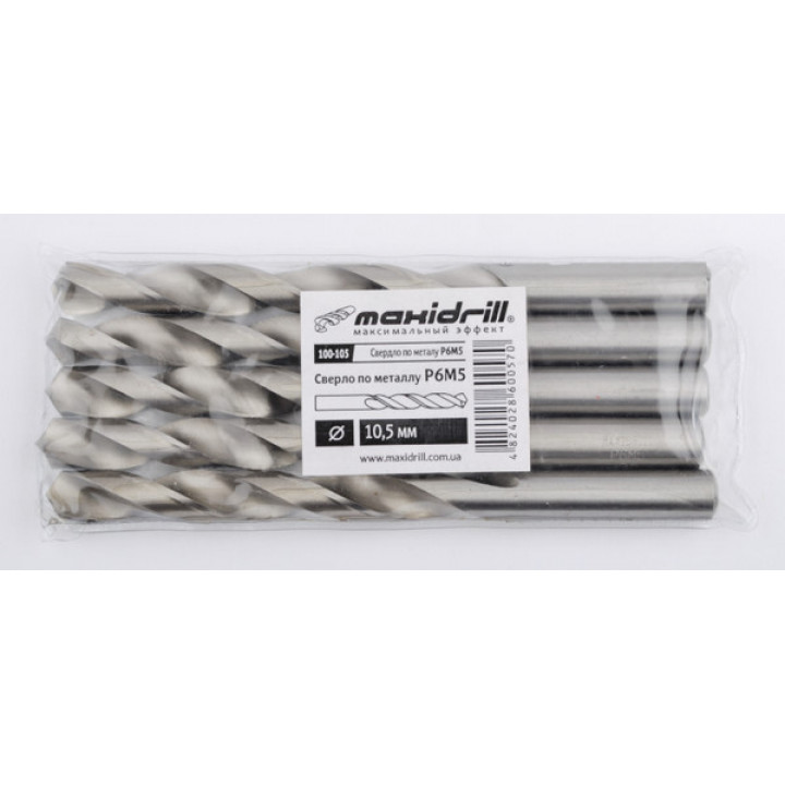 Сверло по металлу Maxidrill P6M5 (8.5мм)