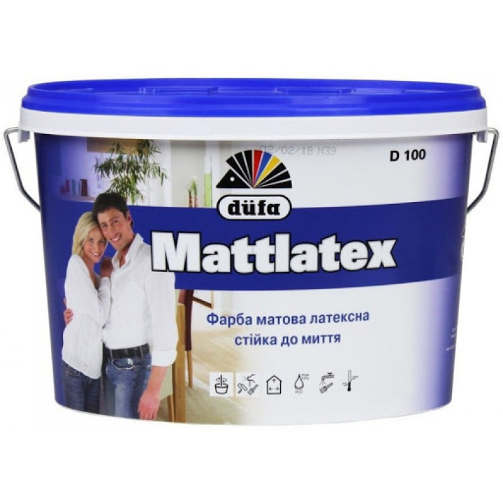 Фарба латексна матова DUFA D100 Mattlatex (7кг)